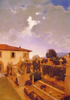 Maxfield Parrish : Villa Gamberaia Settignano